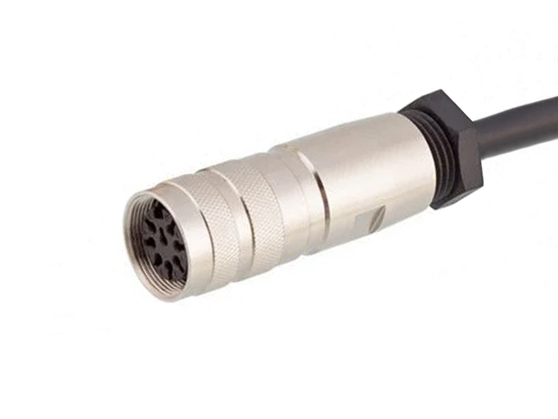AISG CONNECTOR C091 SOCKET 5G BASE STATION WATERPROOF CABLE M16 STANDARD