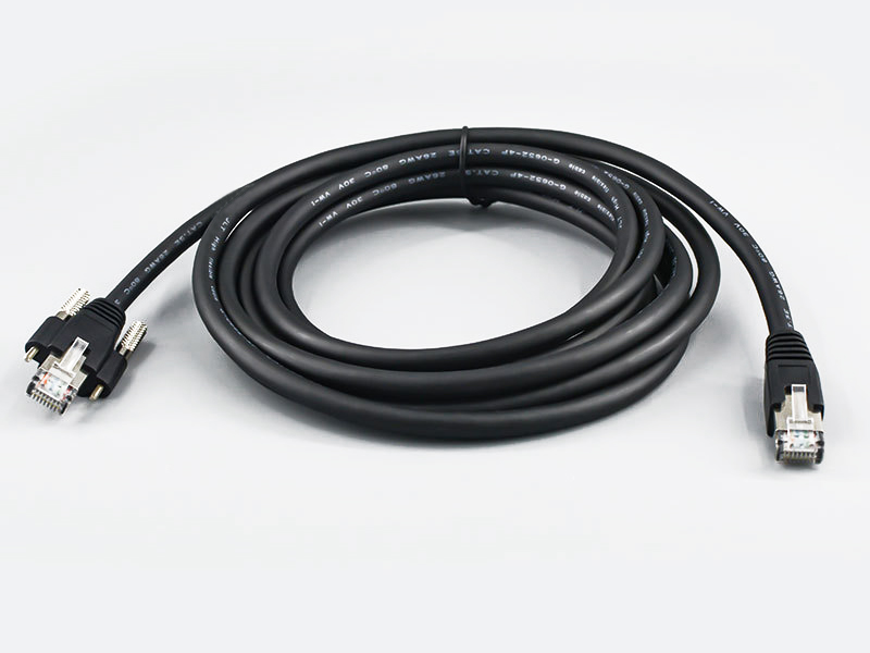 NETWORK LAN PATCH CABLE INDUSTRIAL ETHERNET PROFINET RJ45 PLUG SCREW LOCKING