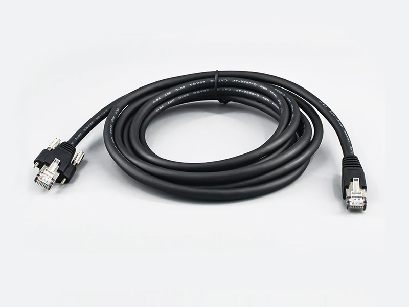 NETWORK LAN PATCH CABLE CAT5E INDUSTRIAL ETHERNET PROFINET RJ45 PLUG SCREW LOCKING