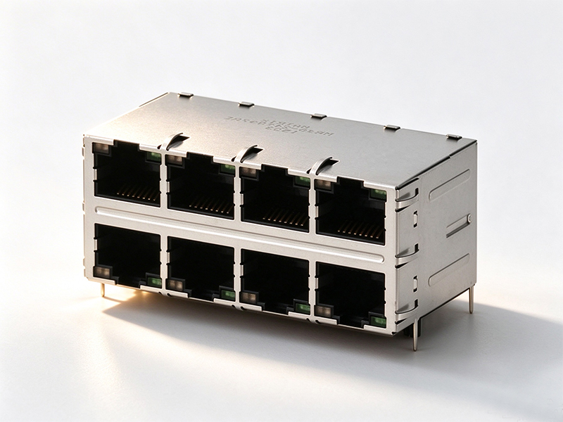 RJ45 JACK 8PORT SOCKET NETWORK INTERFACE I/O CONNECTOR DIP