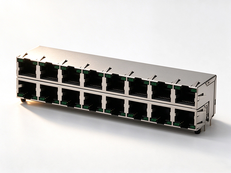 RJ45 JACK 16PORT SOCKET NETWORK INTERFACE I/O CONNECTOR DIP