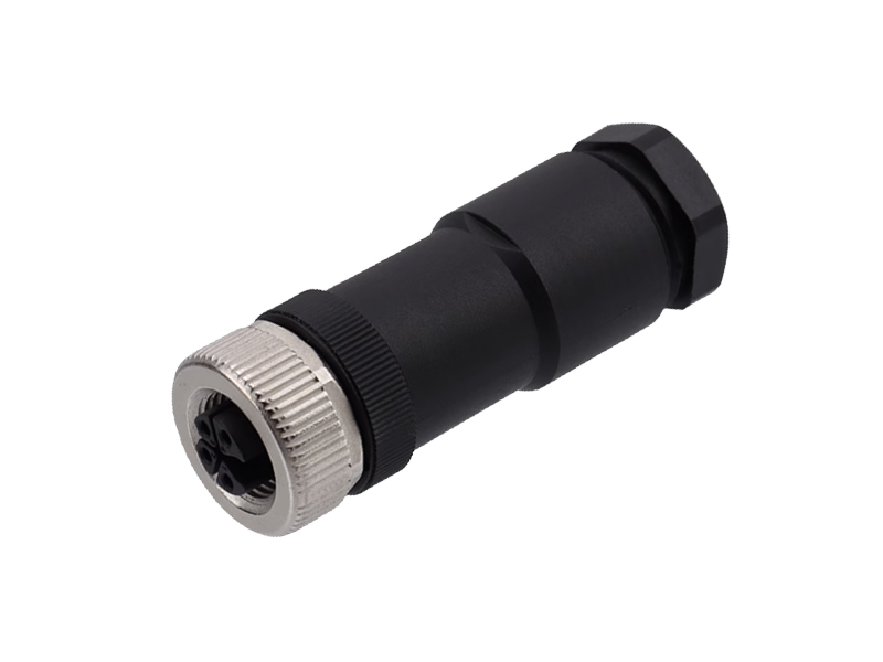 M12 POWER CONNECTOR K CODE FIELD INSTALLATION SOCKET STRAIGHT