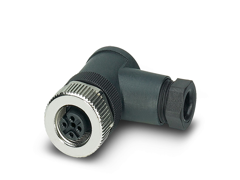 M12 CONNECTOR A CODE FIELD INSTALLATION 5PIN SOCKET ANGLE RIGHT