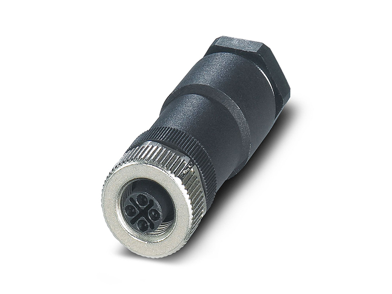 M12 POWER CONNECTOR S CODE FIELD INSTALLATION SOCKET STRAIGHT