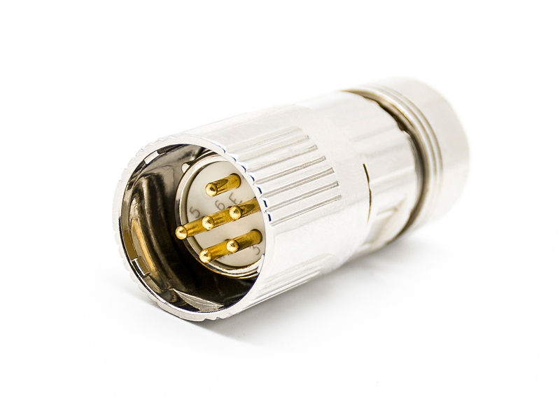 M23 PLUG 6PIN MOTOR CONNECTOR STANDARD SERVO CABLE ASSEMBLING CONNECTOR
