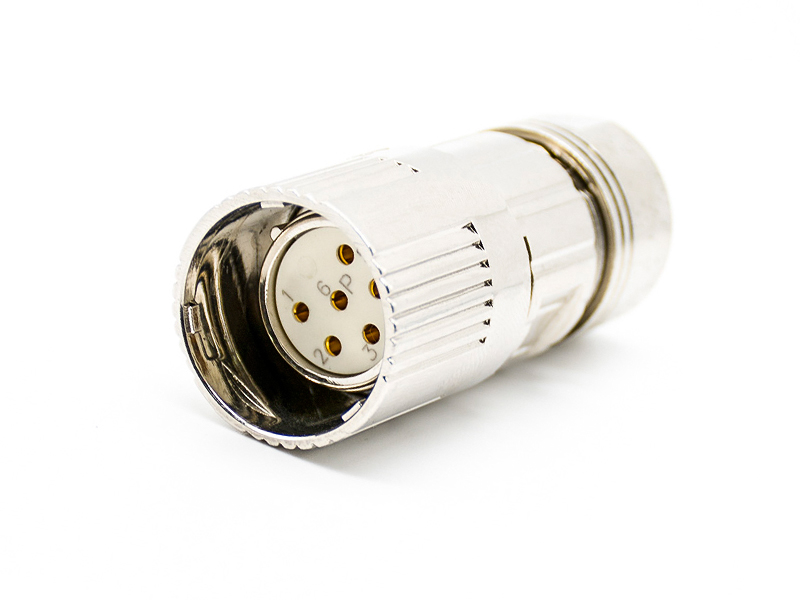 M23 SOCKET 6PIN MOTOR CONNECTOR STANDARD SERVO CABLE ASSEMBLING CONNECTOR